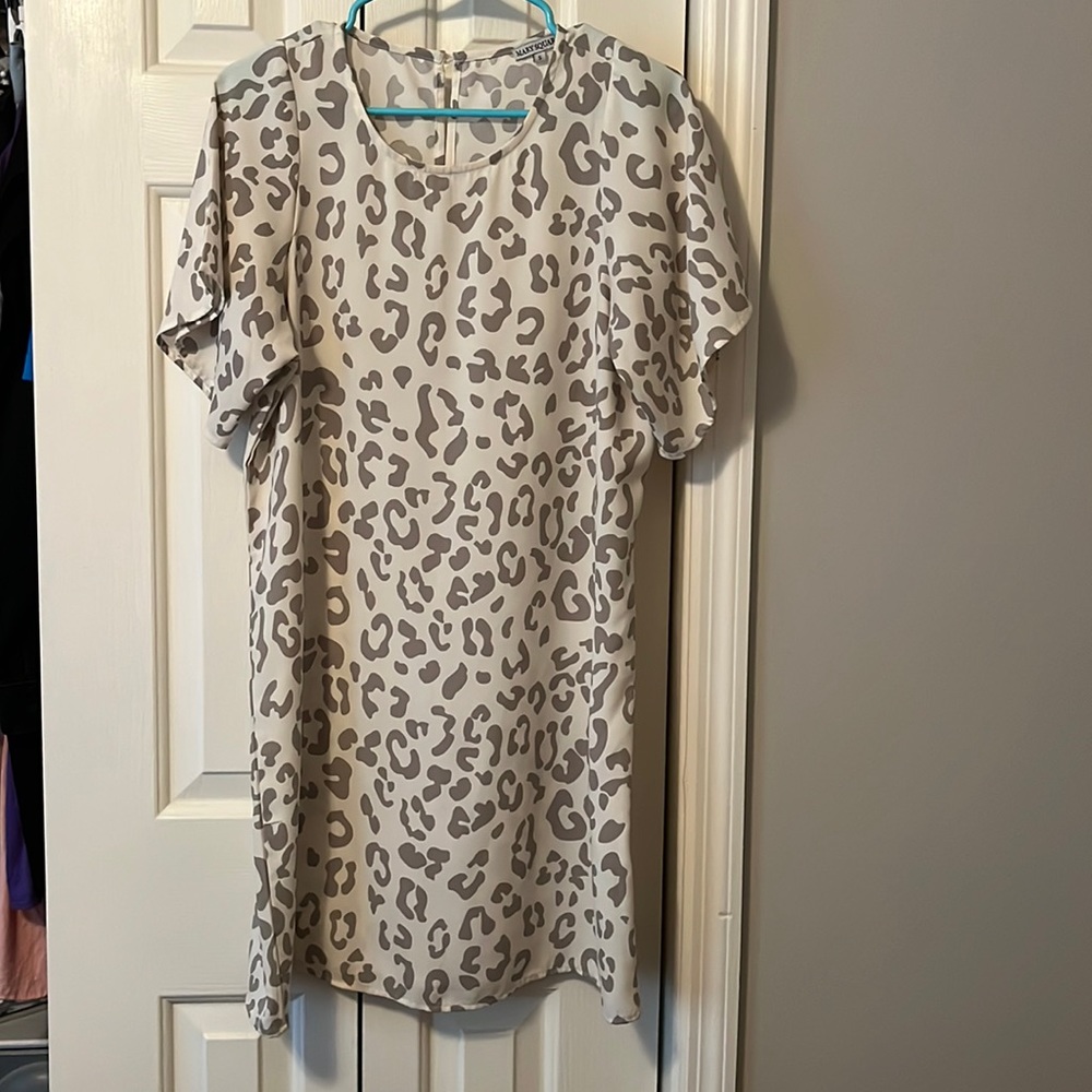 White patterned dress